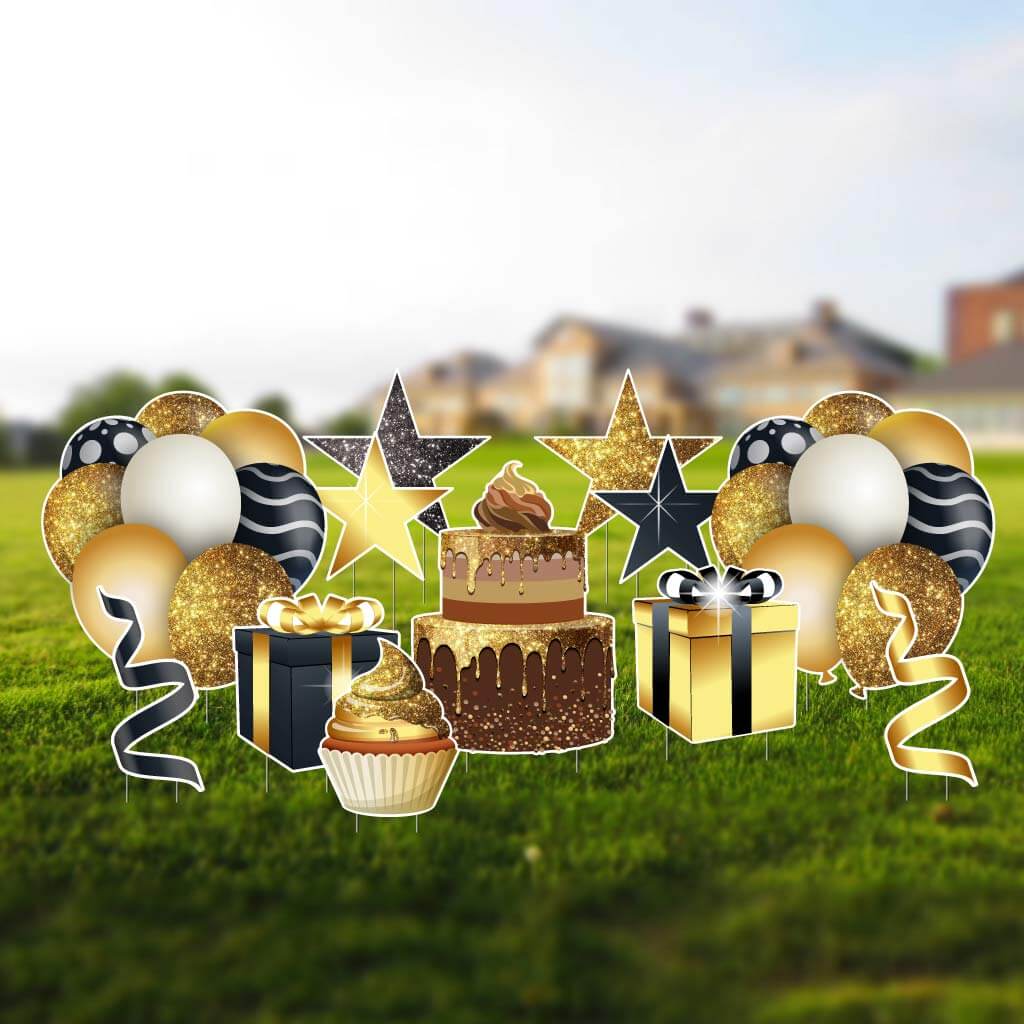 Birthday Flair Yard Decoration Accessories