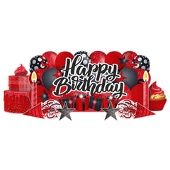 Sparkle Happy Birthday Oversized EZ Yard Card Sign Display - 9 pc set