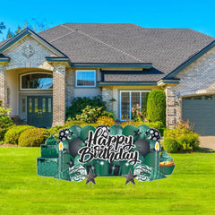 Sparkle Happy Birthday Oversized EZ Yard Card Sign Display - 9 pc set