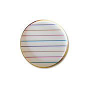 Pastel Striped Birthday Party Dessert Plates –  (8pcs)