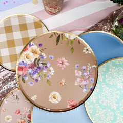 Summer Floral Plate (8pcs)