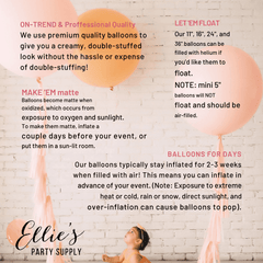 Premium Gold Confetti Latex Balloon Packs (11” and 36”)