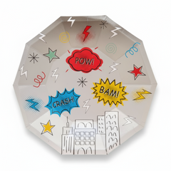 Superhero Birthday Party Supplies Kit – Boys Party | Plates, Cups, Napkins | Party in a Box