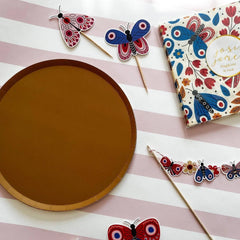 Tan Brown Paper Party Plate (8pcs)