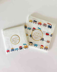 Train Small Disposable Paper Napkins (24pcs)
