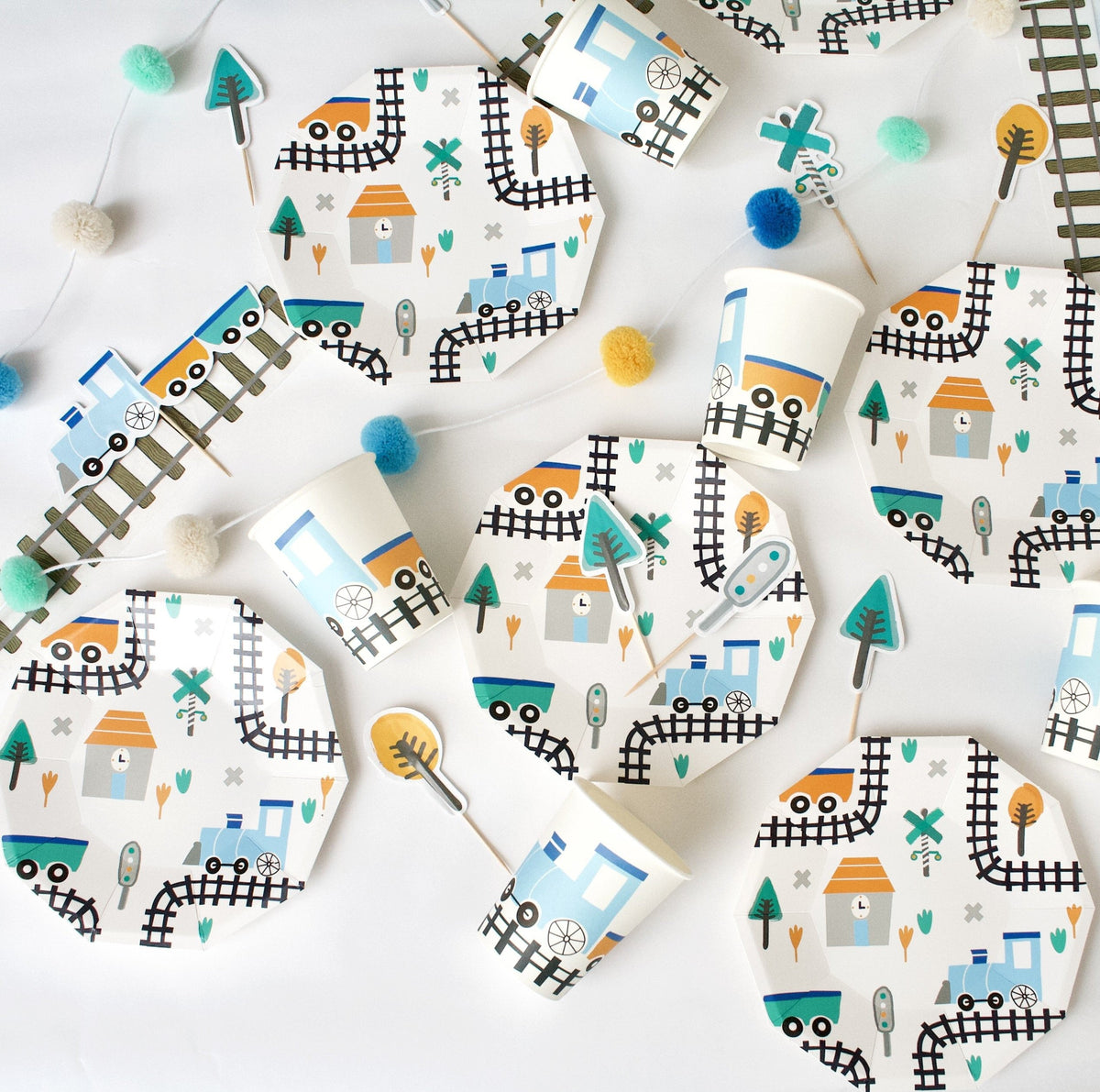 Steam Train Toppers (Set of 12)