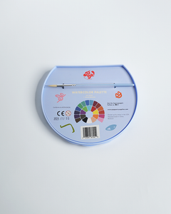 Watercolor Palette Party Favors (24 colors+brush) | Kids Craft Birthday Party Supplies | Paint Palette Party Accessories