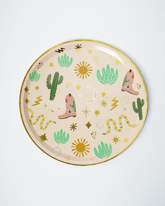 Western Birthday Party Supplies Pack (Serves 12) | Cowboy & Rodeo Themed Kids Party Kit | Plates, Cups & Tableware Set