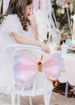 Whimsical Tissue Paper Butterflies - Hanging Party Decor | 3 Pieces