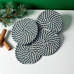 Candy Cane Coaster 4pk