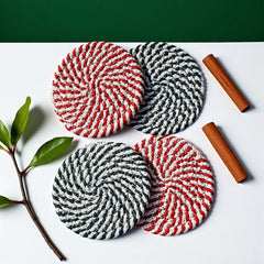 Candy Cane Coaster 4pk