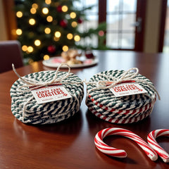 Candy Cane Coaster 4pk