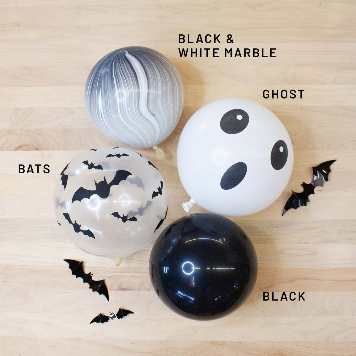 White Ghost Balloon Pack