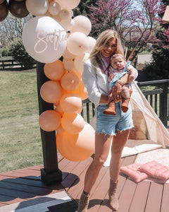 White Sand Balloon Garland Kit – 5ft Neutral Decor