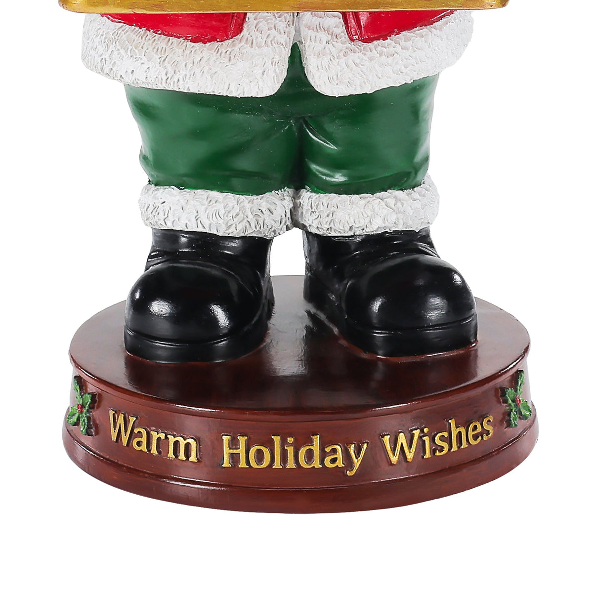 Christmas Reindeer Statue with Storage Tray, Holiday Tabletop Organizer, Candy Dish & Coffee Table Decor for Living Room